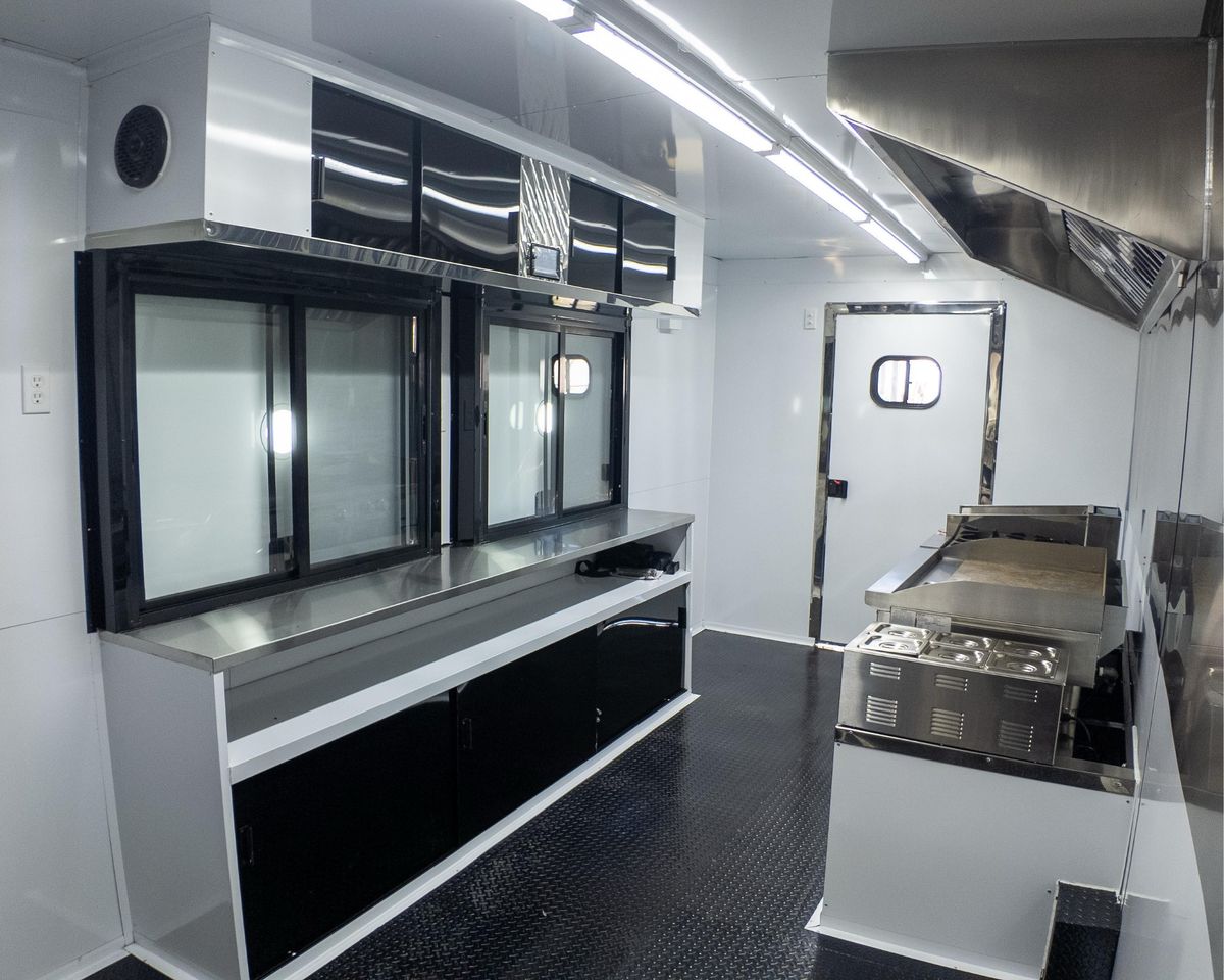 RSV food trailer — interior kitchen layout